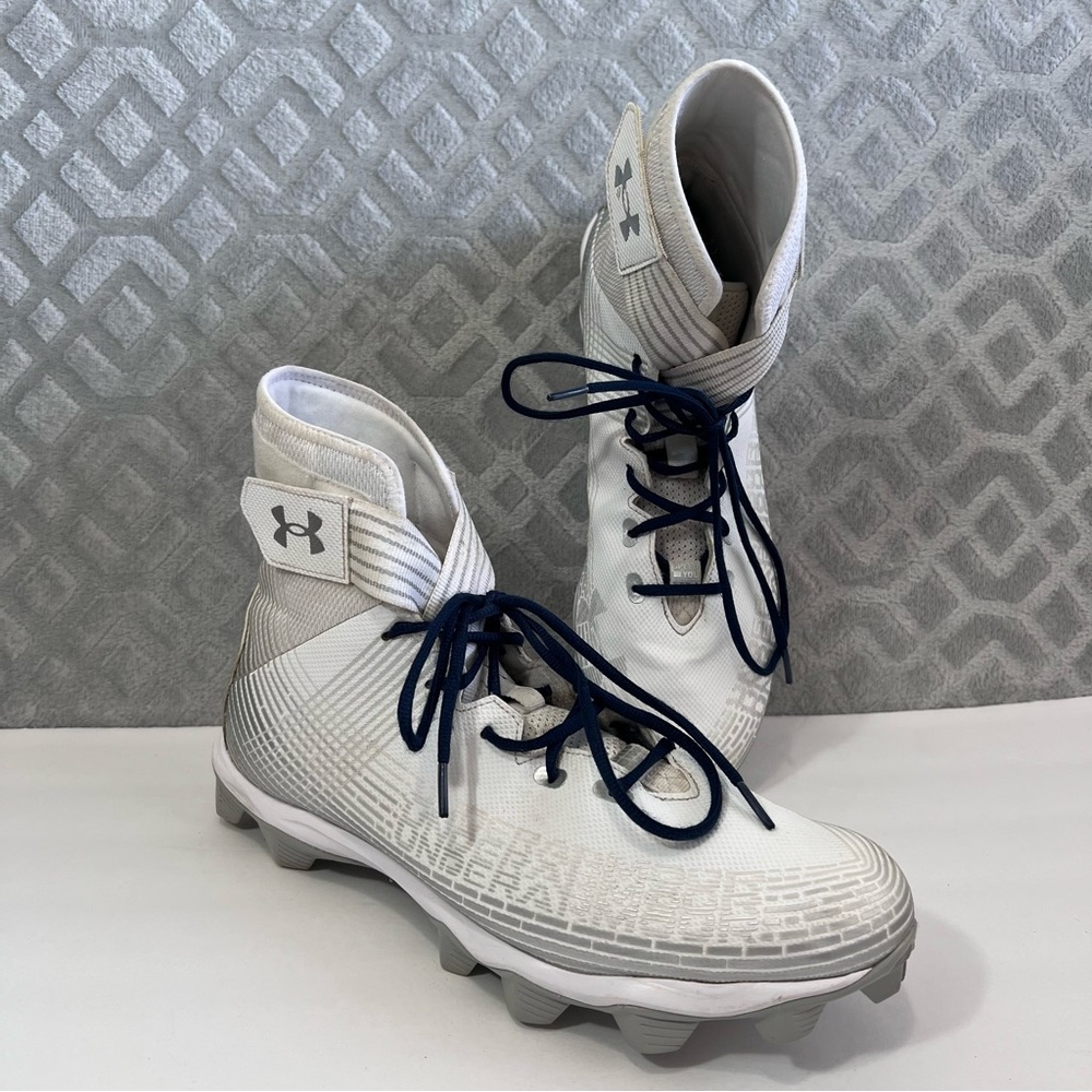 Under Armour Men's Highlight Franchise Football Cleats white size 13